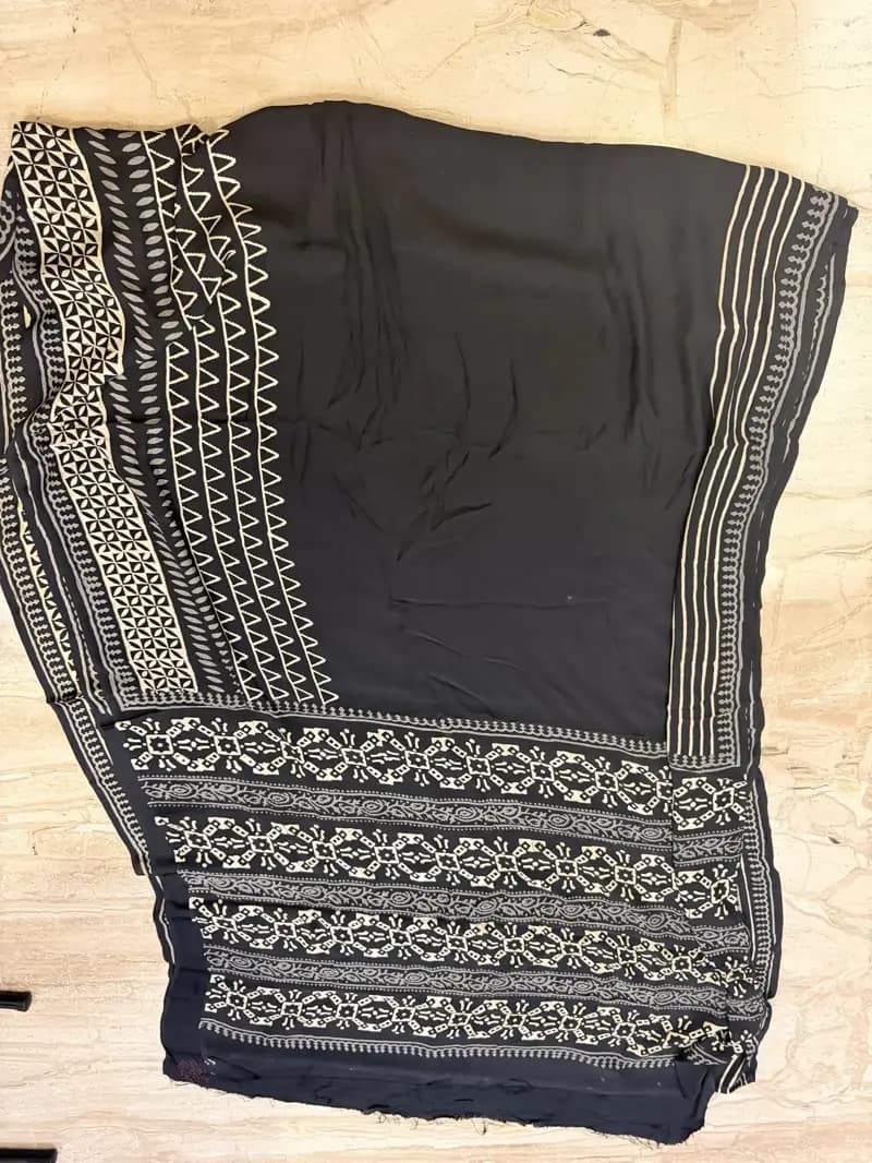Ajarakh Modal Silk Saree 07