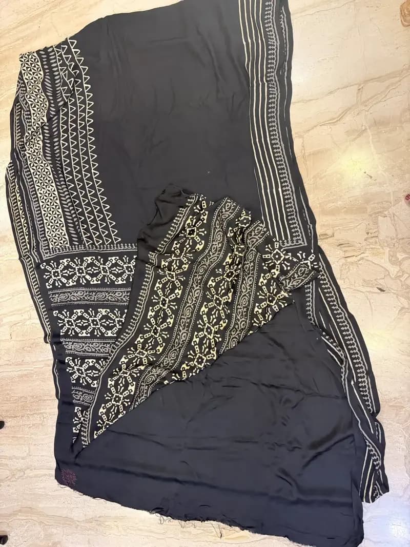 Ajarakh Modal Silk Saree 07 hover