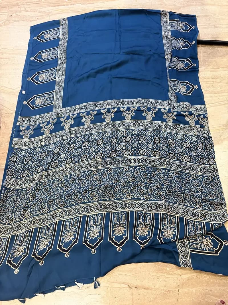 Ajarakh Modal Silk Saree 09