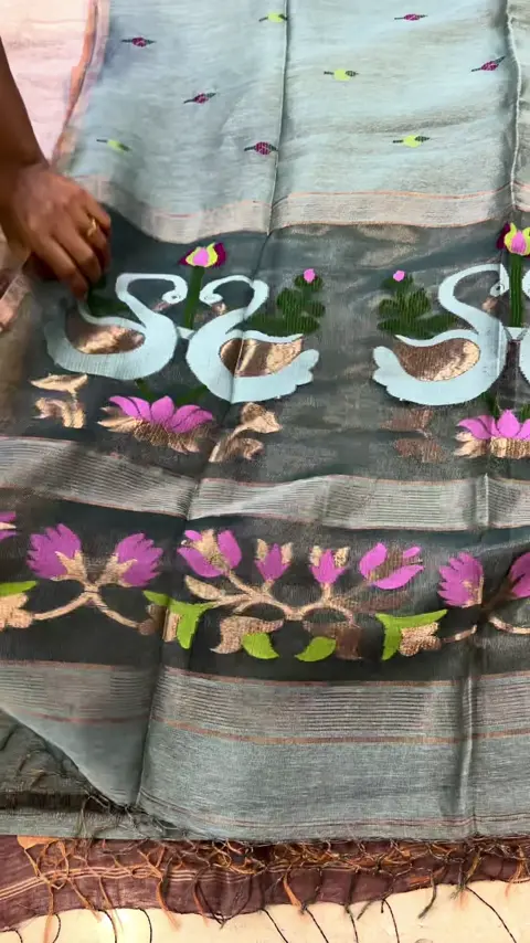 Swan Jamdani Saree 02 - Video